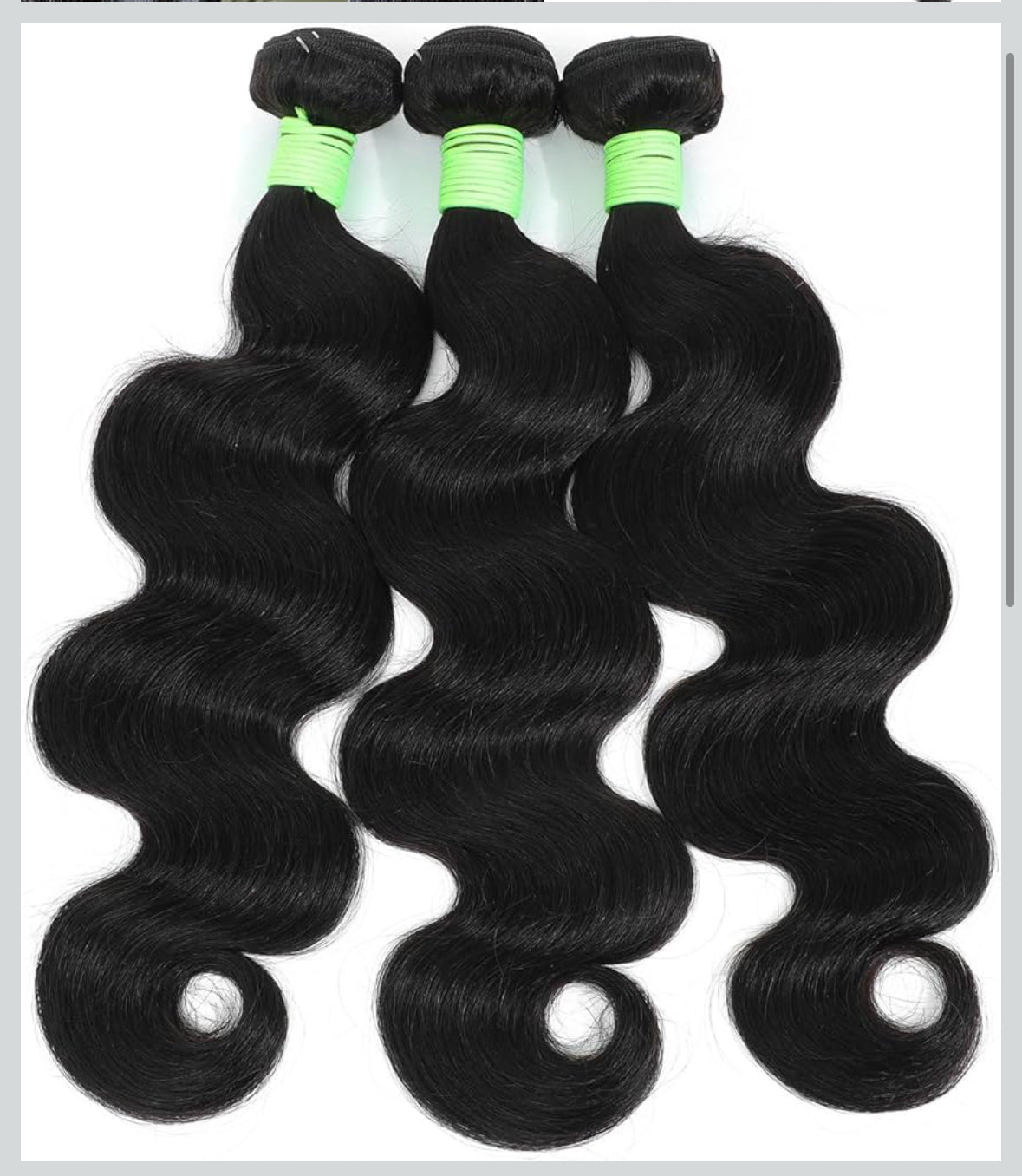 Body wave hair bundles and closure 18” 20” “22”
